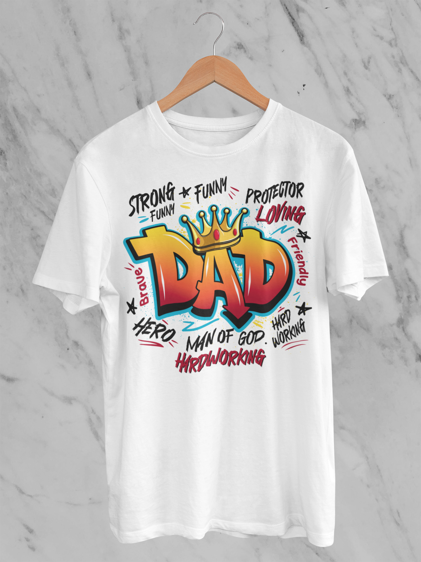 Father's Day "DAD" Graffiti T-Shirt