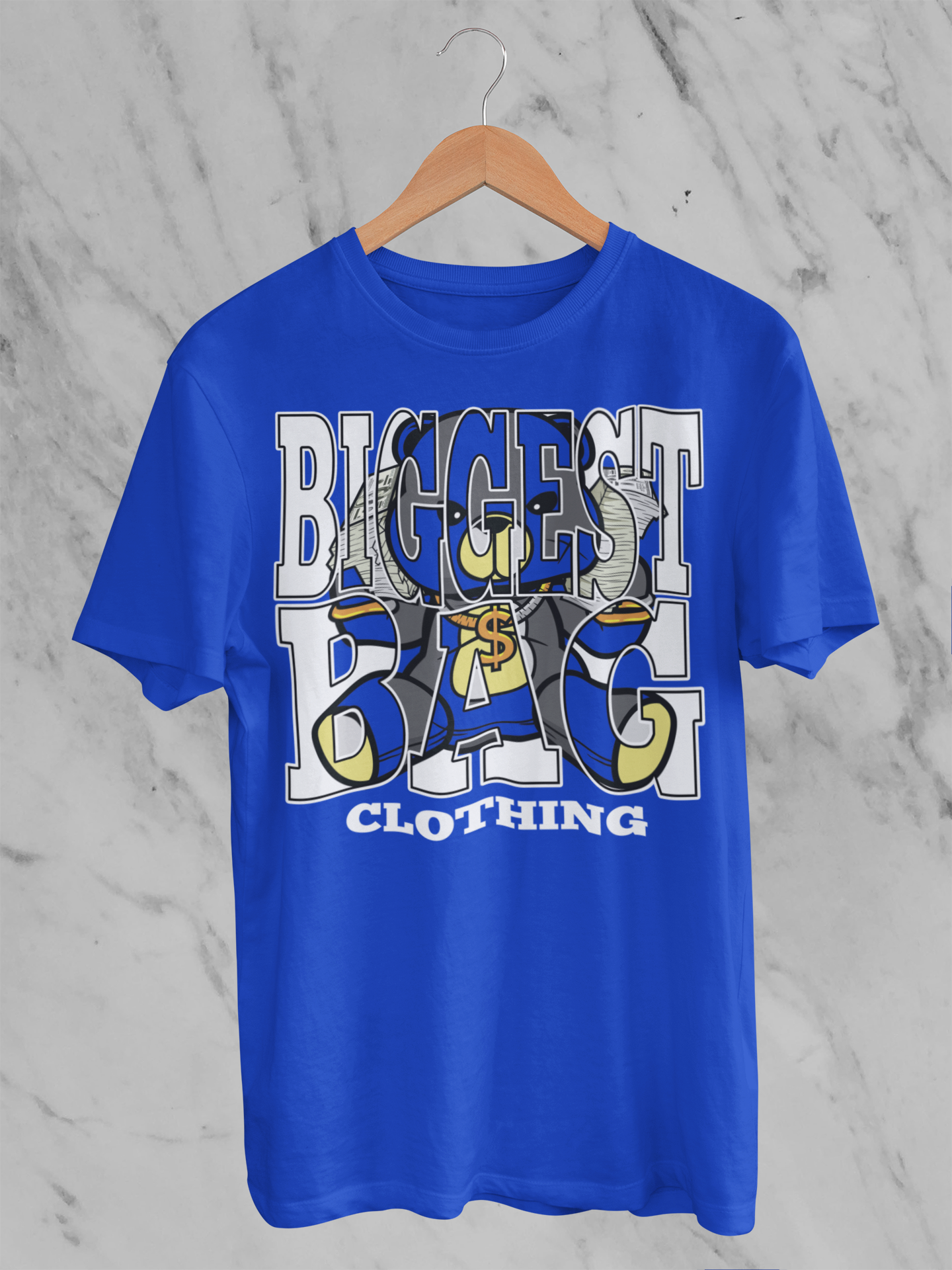 BIGGEST BAG (MONEY BEAR) CLOTHING BRAND COLOR T-SHIRT