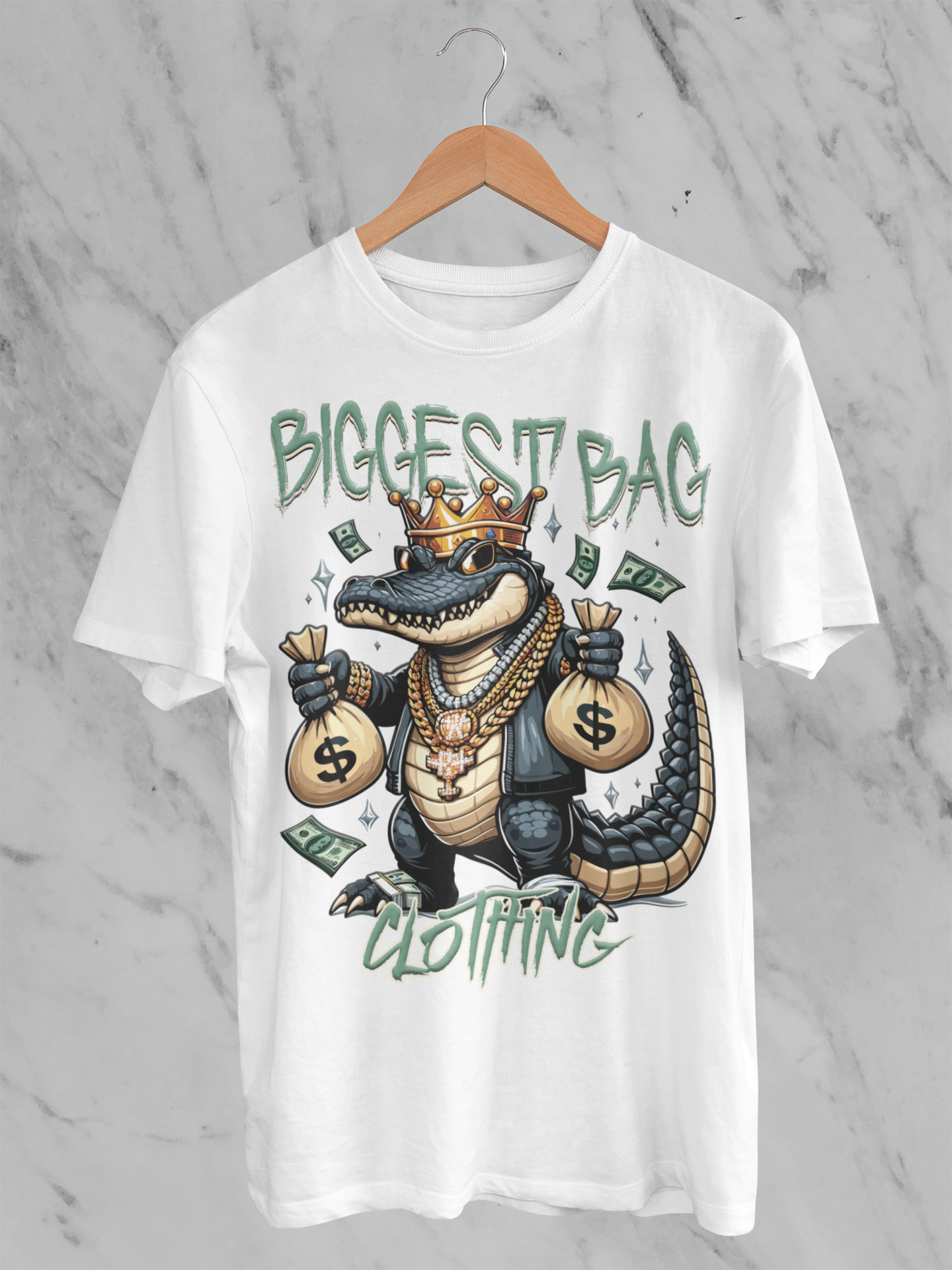 BIGGEST BAG "LATER GATOR MONEY" T-SHIRT DESIGN