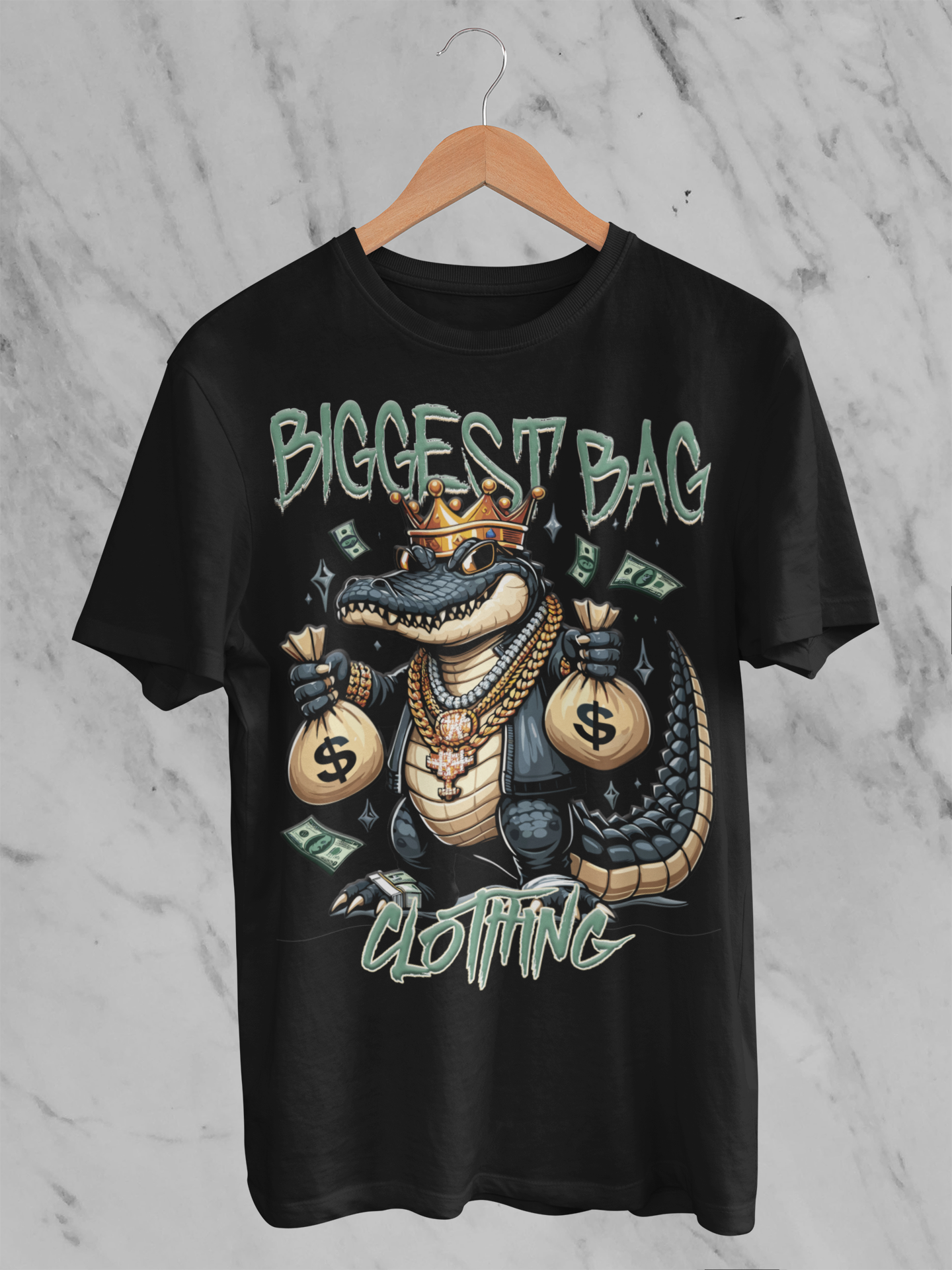 BIGGEST BAG "LATER GATOR MONEY" T-SHIRT DESIGN