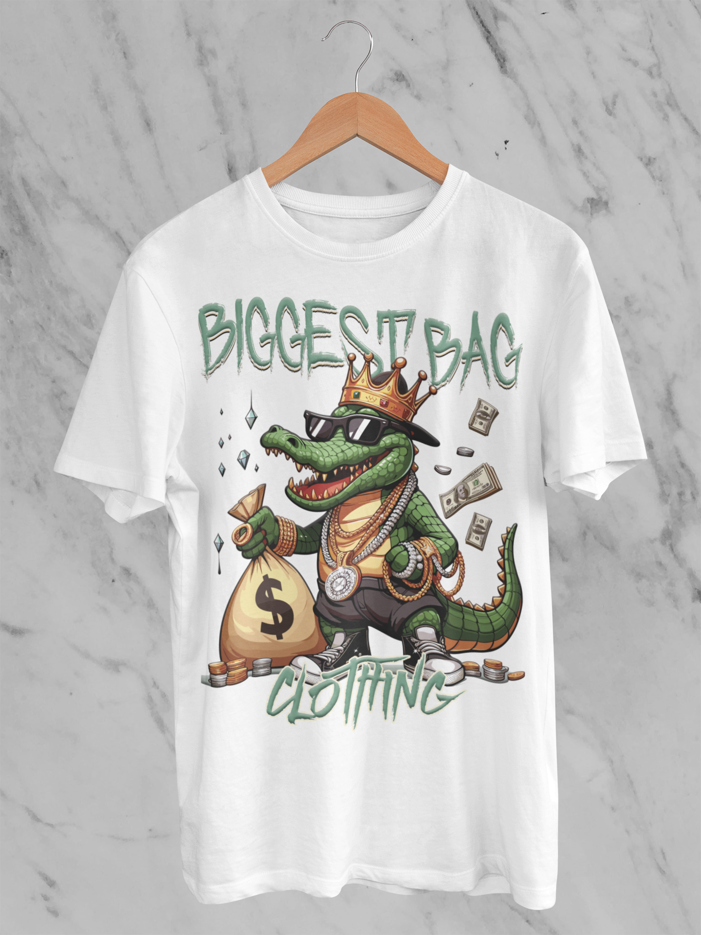 BIGGEST BAG "LATER GATOR MONEY" T-SHIRT DESIGN