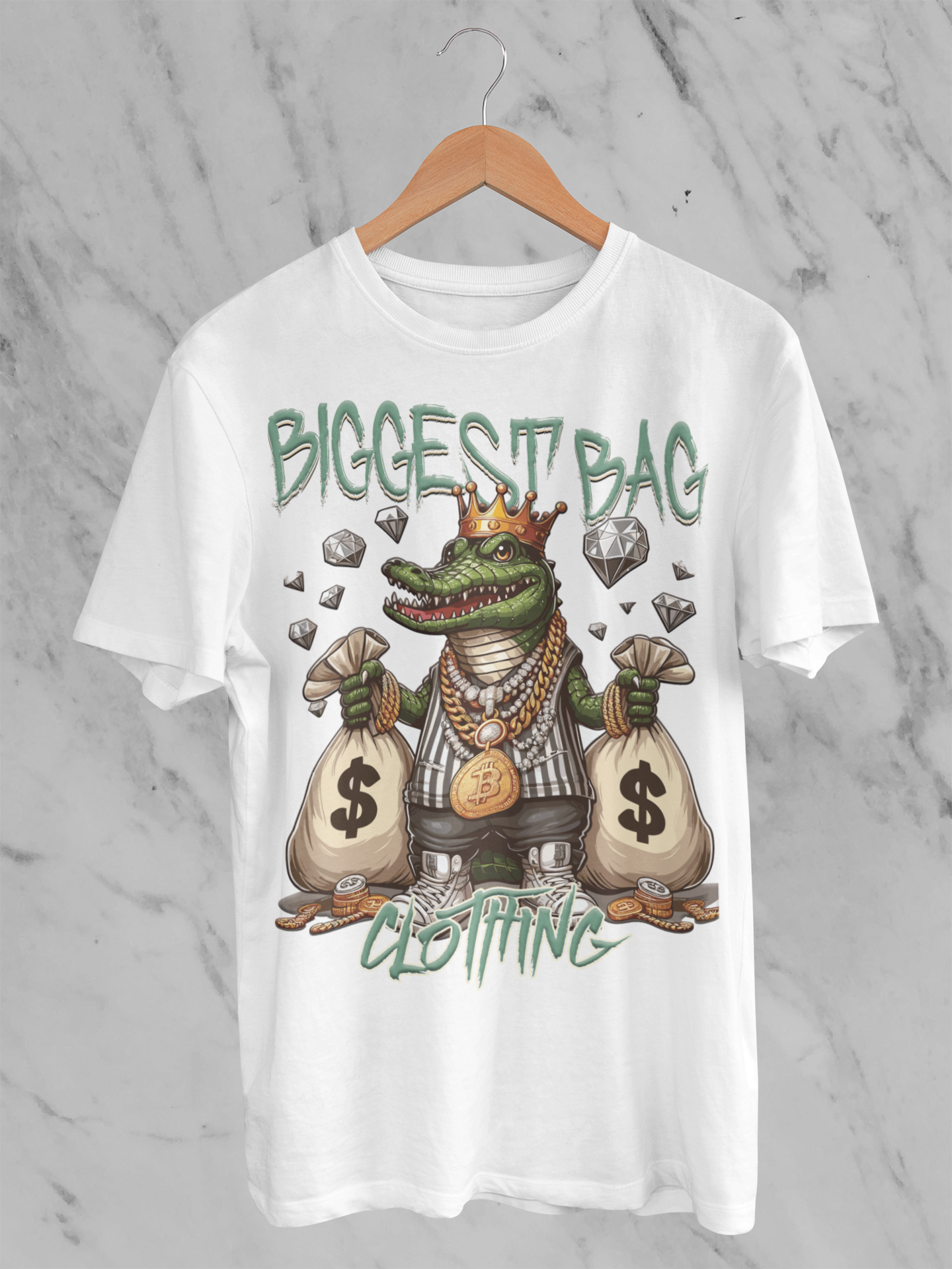 BIGGEST BAG "LATER GATOR MONEY" T-SHIRT DESIGN