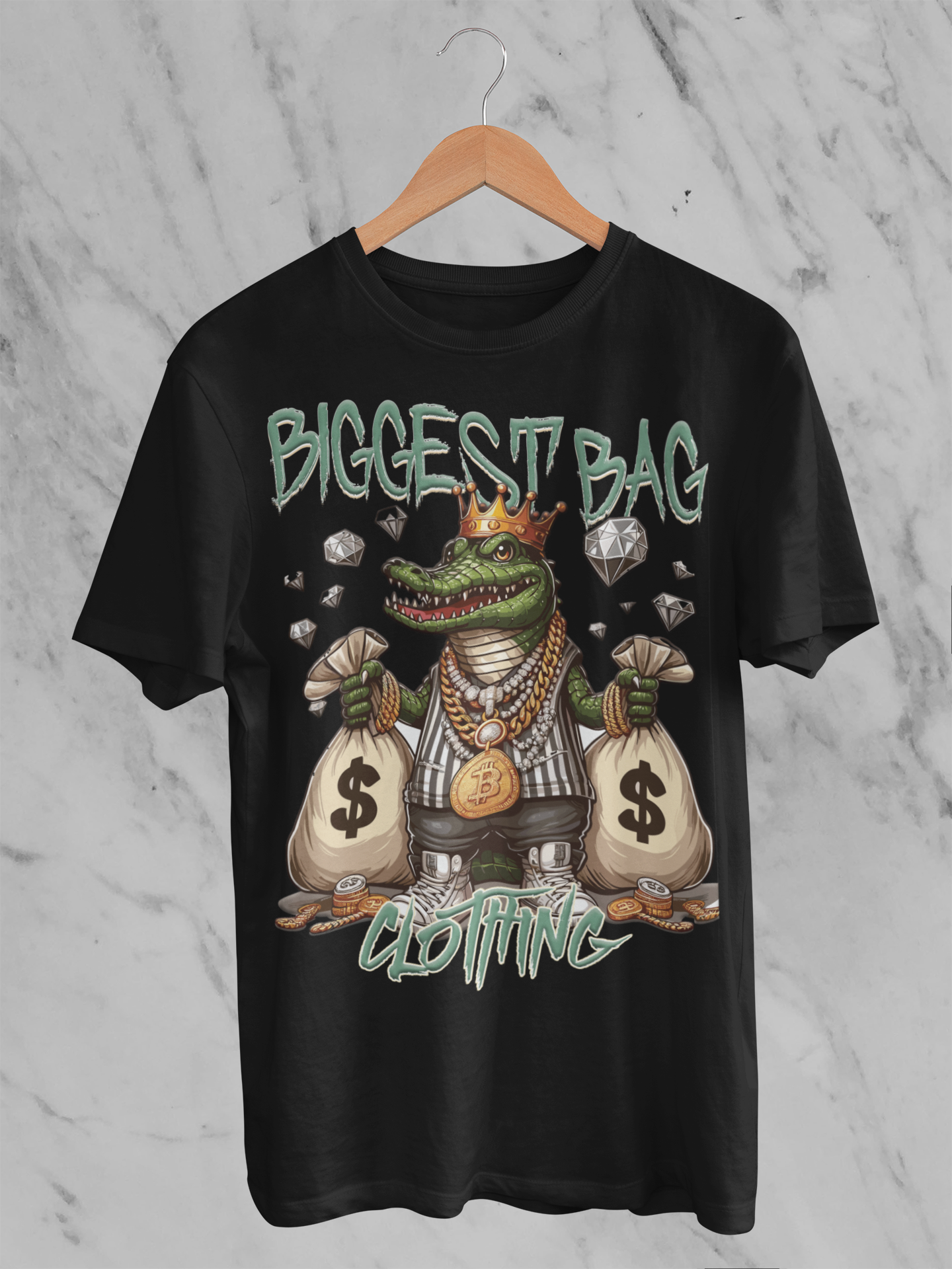 BIGGEST BAG "LATER GATOR MONEY" T-SHIRT DESIGN