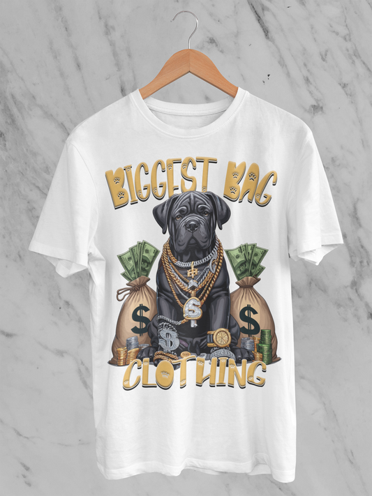 BIGGEST BAG "FETCHING MONEY" T-SHIRT DESIGN